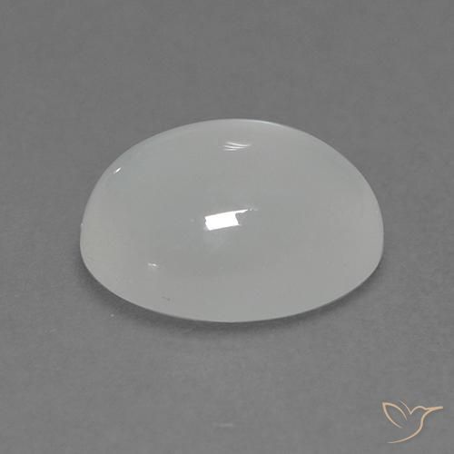 Moonstone Gemstone in 9 x 7 mm (calibrated) Size for Sale, Moonstone Stone in Translucent White Color