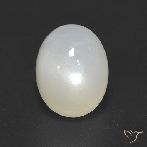 2.40ct Natural Cream White Moonstone, Oval, Translucent