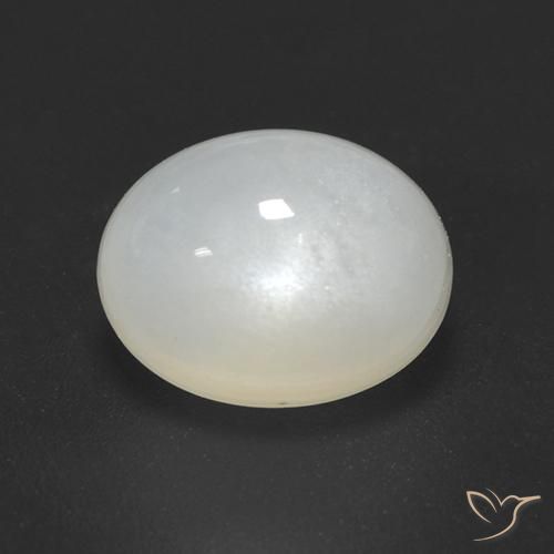 Moonstone Gemstone in 9 x 7 mm (calibrated) Size for Sale, Moonstone Stone in Cream White Color