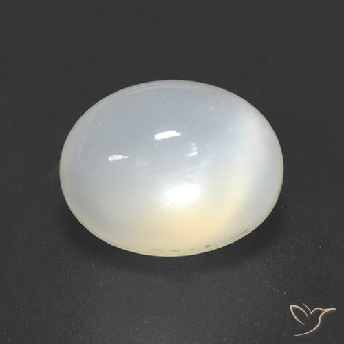2.20ct Natural Off White Moonstone, Oval, Transparent