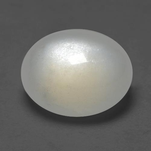 2.96 ct White Moonstone Stone, Natural Moonstone in Oval Cabochon Shape for Sale