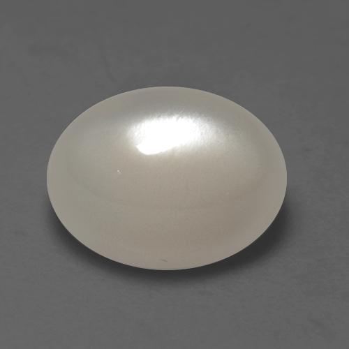 2.22 ct White Moonstone Stone, Natural Moonstone in Oval Cabochon Shape for Sale