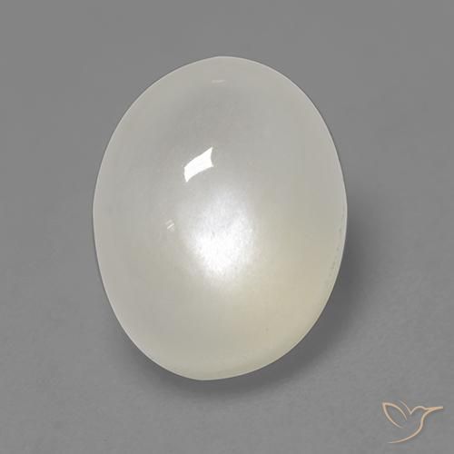 Moonstone Gemstone in 9 x 7 mm (calibrated) Size for Sale, Moonstone Stone in Cream White Color