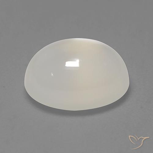 Moonstone Gemstone in 9 x 7 mm (calibrated) Size for Sale, Moonstone Stone in Off White Color