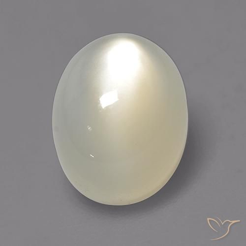 2.17ct Natural Off White Moonstone, Oval, Translucent
