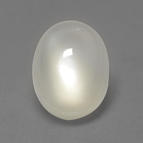 Cream White Moonstone Gem - 2.2ct Oval Cabochon (ID: 527643)