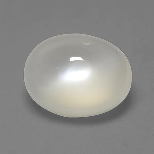 2.21 ct White Moonstone Stone, Natural Moonstone in Oval Cabochon Shape for Sale