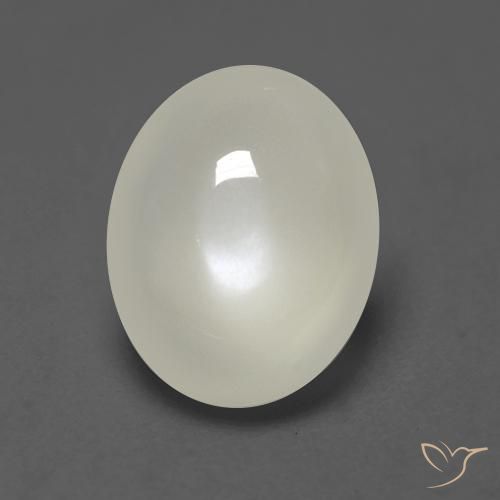 2.03ct Natural Pearl White Moonstone, Oval, Transparent