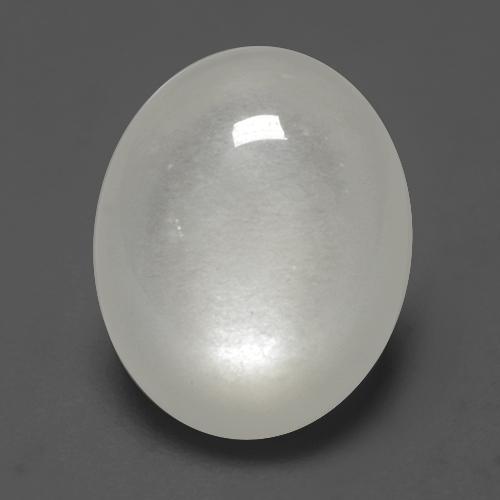 Cream White Лунный Камень Камень - 2.4ct Овал Кабошон (ID: 527645)