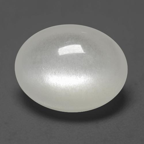 2.43 ct White Moonstone Stone, Natural Moonstone in Oval Cabochon Shape for Sale