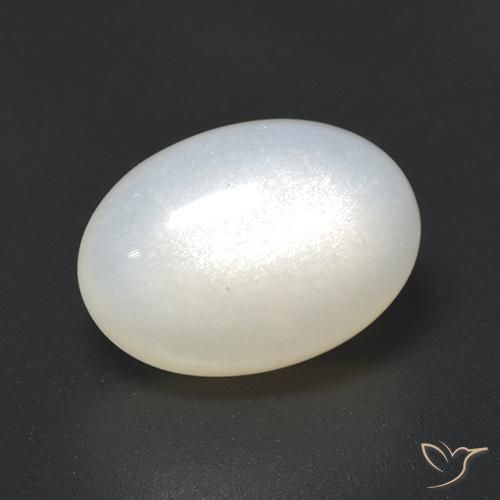 Moonstone Gemstone in 12.3 x 8.7 mm Size for Sale, Moonstone Stone in Translucent White Color