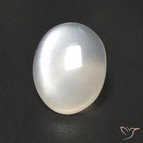 1.93 ct White Moonstone Stone, Natural Moonstone in Oval Cabochon Shape for Sale