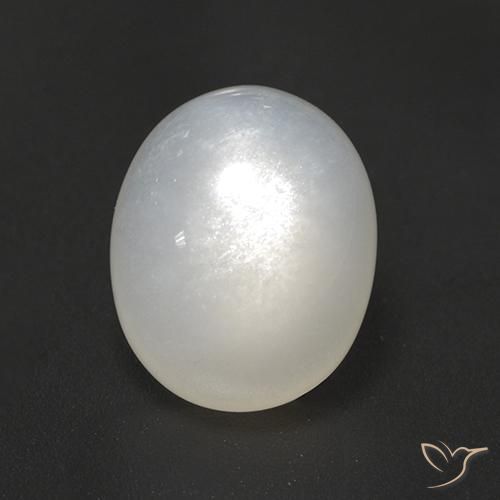 3.02ct Natural Translucent White Moonstone, Oval, Translucent, Photo A