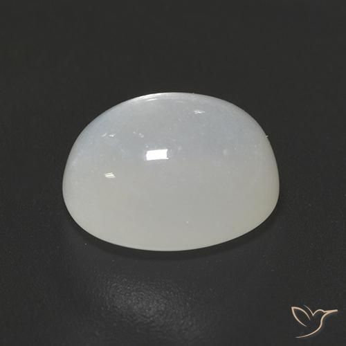 3.02 ct White Moonstone Stone, Natural Moonstone in Oval Cabochon Shape for Sale