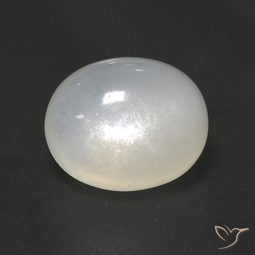 Moonstone Gemstone in 10 x 8 mm (calibrated) Size for Sale, Moonstone Stone in Translucent White Color