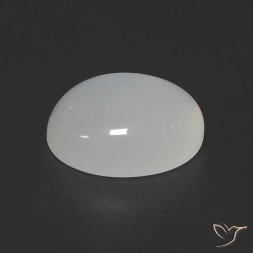 2.32 ct White Moonstone Stone, Natural Moonstone in Oval Cabochon Shape for Sale