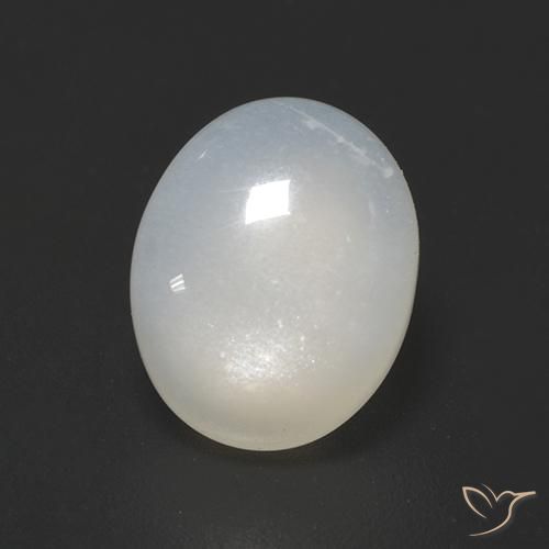 Moonstone Gemstone in 10 x 8 mm (calibrated) Size for Sale, Moonstone Stone in Translucent White Color
