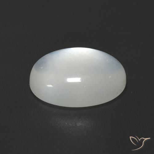 Moonstone Gemstone in 10 x 8 mm (calibrated) Size for Sale, Moonstone Stone in Translucent White Color