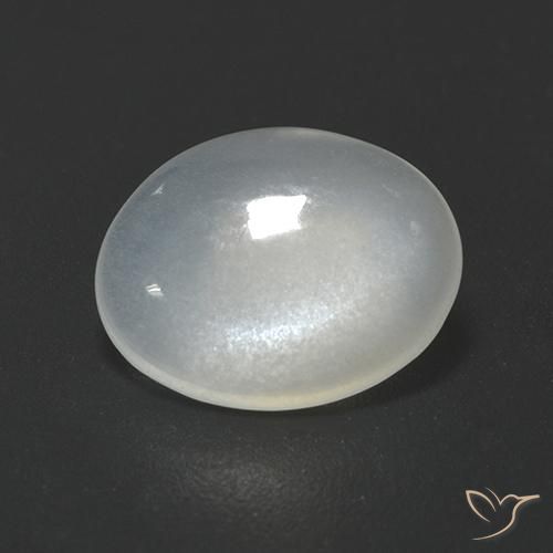 1.70ct Natural Off White Moonstone, Oval, Transparent