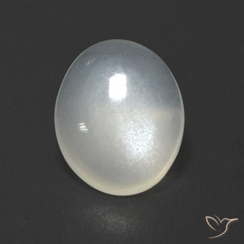 1.70 ct White Moonstone Stone, Natural Moonstone in Oval Cabochon Shape for Sale