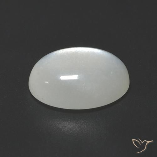 Moonstone Gemstone in 10 x 8 mm (calibrated) Size for Sale, Moonstone Stone in Pearl White Color