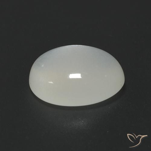 Moonstone Gemstone in 10 x 8 mm (calibrated) Size for Sale, Moonstone Stone in Pearl White Color