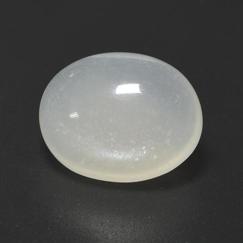 Cream White Moonstone Gem - 2.9ct Oval Cabochon (ID: 528134)