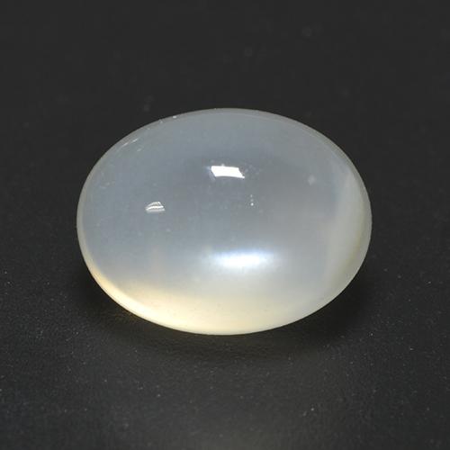 Translucent White Лунный Камень Камень - 2ct Овал Кабошон (ID: 528201)