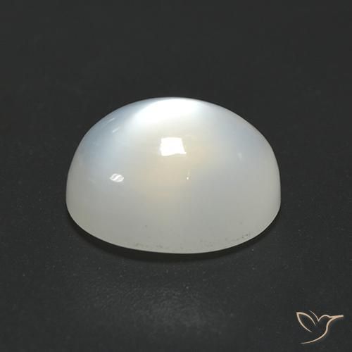 Moonstone Gemstone in 9 x 7 mm (calibrated) Size for Sale, Moonstone Stone in Warm White Color