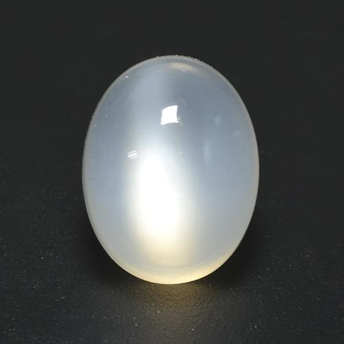 2.13 ct White Moonstone Gemstone, Moonstone Gem in Oval Cabochon Shape for Sale.