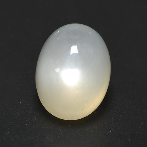 2.36 ct White Moonstone Stone, Natural Moonstone in Oval Cabochon Shape for Sale