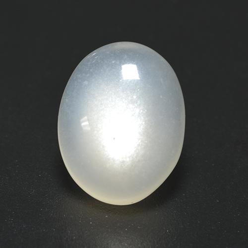 2.25 ct White Moonstone Stone, Natural Moonstone in Oval Cabochon Shape for Sale