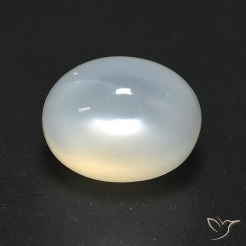 2.40ct Natural Translucent White Moonstone, Oval, Translucent