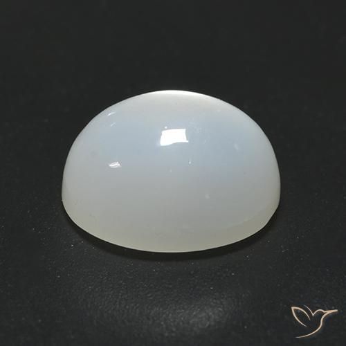 Moonstone Gemstone in 9 x 7 mm (calibrated) Size for Sale, Moonstone Stone in Translucent White Color