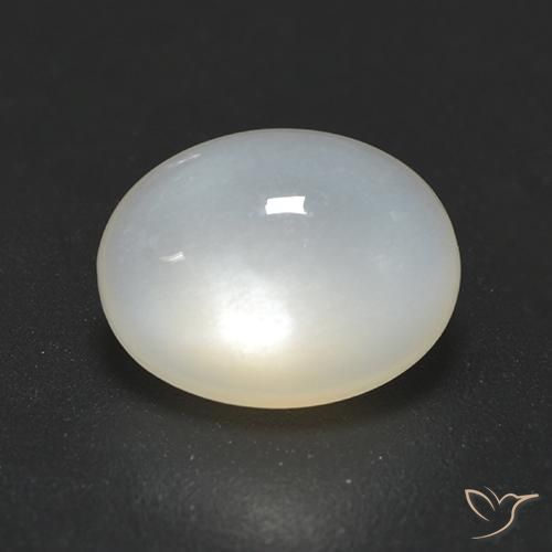 1.70ct Natural Translucent White Moonstone, Oval, Translucent