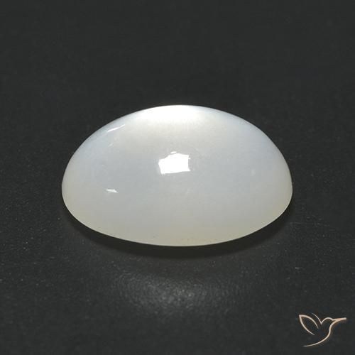 Moonstone Gemstone in 9 x 7 mm (calibrated) Size for Sale, Moonstone Stone in Translucent White Color