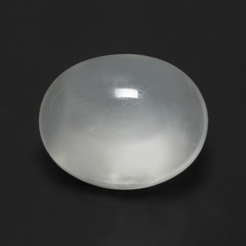 Translucent White Moonstone Gem - 4.3ct Oval Cabochon (ID: 546839)