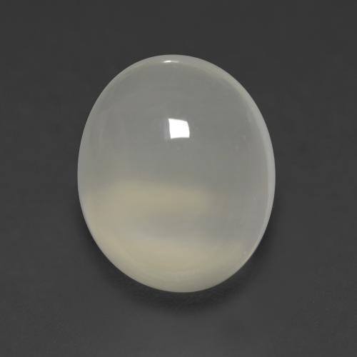 4.22 ct Gray Moonstone Stone, Natural Moonstone in Oval Cabochon Shape for Sale