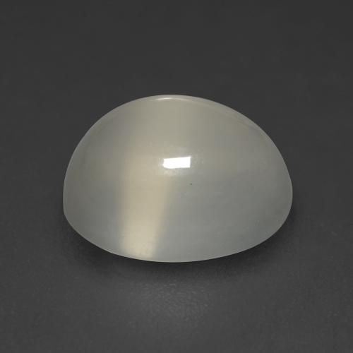 Moonstone Gemstone in 11 x 9 mm (calibrated) Size for Sale, Moonstone Stone in Very Light Grey Color
