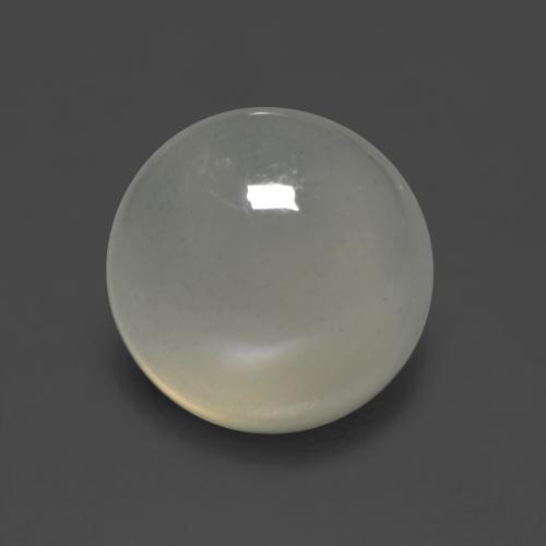 2.26 ct White Moonstone Gemstone, Moonstone Gem in Round Cabochon Shape for Sale.