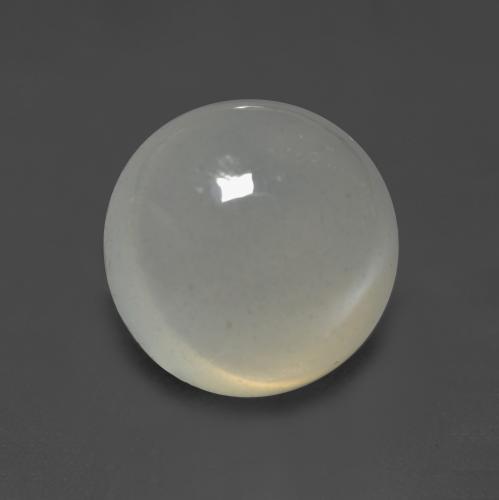 2.26 ct White Moonstone Stone, Natural Moonstone in Round Cabochon Shape for Sale