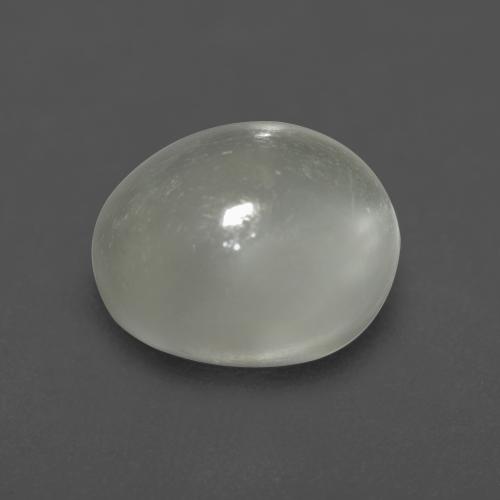Warm White Лунный Камень Камень - 1.6ct Овал Кабошон (ID: 546854)