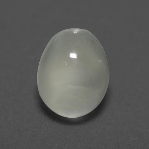 1.55 ct White Moonstone Stone, Natural Moonstone in Oval Cabochon Shape for Sale