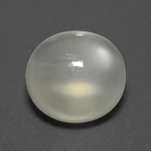 5.26 ct White Moonstone Gemstone, Moonstone Gem in Oval Cabochon Shape for Sale.