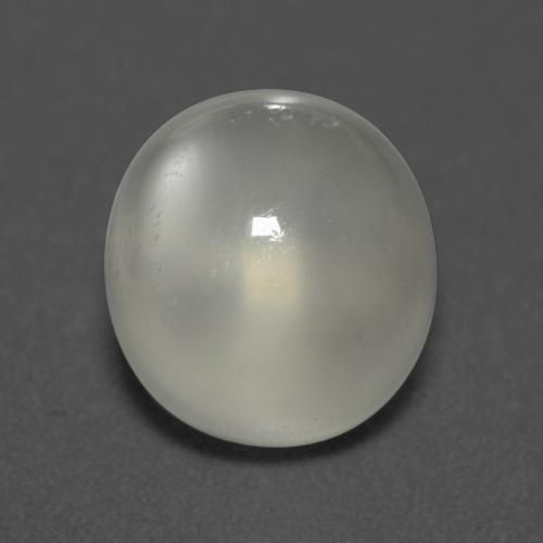 5.26 ct White Moonstone Stone, Natural Moonstone in Oval Cabochon Shape for Sale
