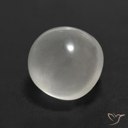 2.27 ct White Moonstone Stone, Natural Moonstone in Round Cabochon Shape for Sale