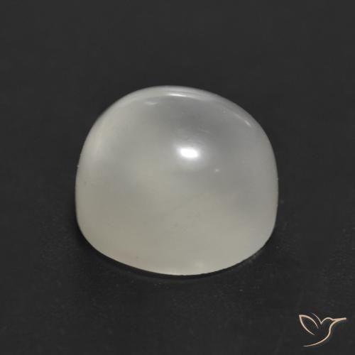 Moonstone Gemstone in 7.5 mm (calibrated) Size for Sale, Moonstone Stone in Warm White Color