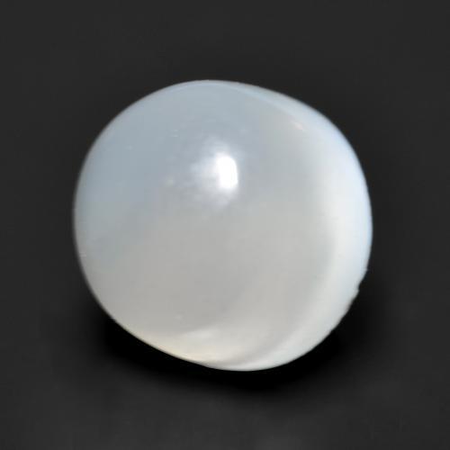 1.38 ct White Moonstone Stone, Natural Moonstone in Round Cabochon Shape for Sale