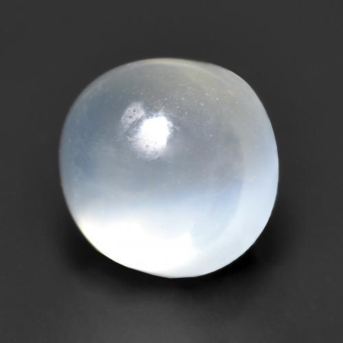 1.26 ct White Moonstone Stone, Natural Moonstone in Round Cabochon Shape for Sale