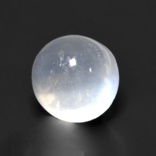 1.57 ct White Moonstone Stone, Natural Moonstone in Round Cabochon Shape for Sale